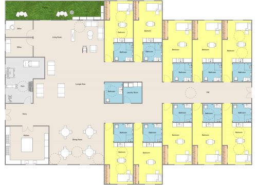 Senior Assisted Living Floor Plan