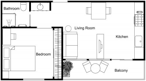 Small Retirement House Floor Plan