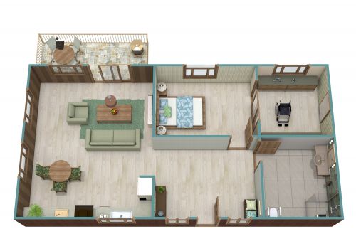 ADA Apartment Floor Plan