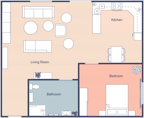 Retro Retirement Home Floor Plan