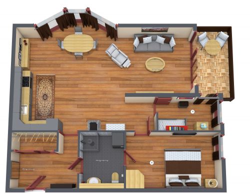 2 Bedroom Condo Floor Plan