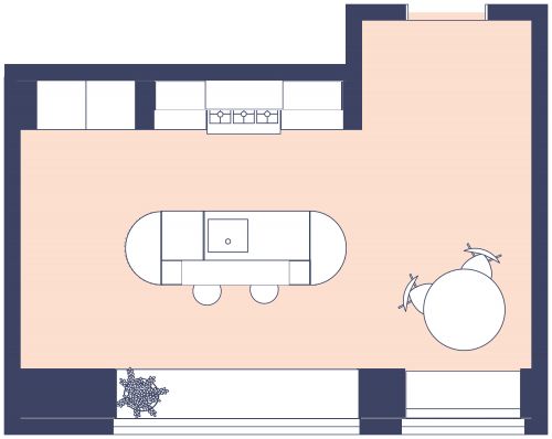 Circular Island Kitchen 