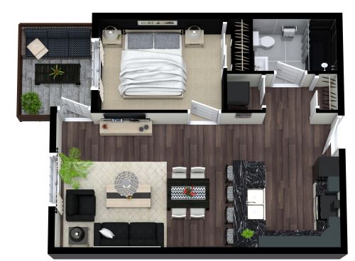 Small Condominium Floor Plan​