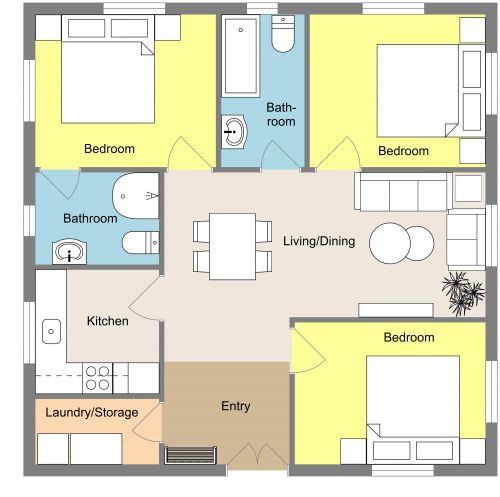 30x30 House Plan