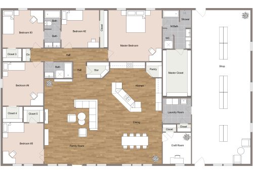 Sunnyside Barndominium House Plan