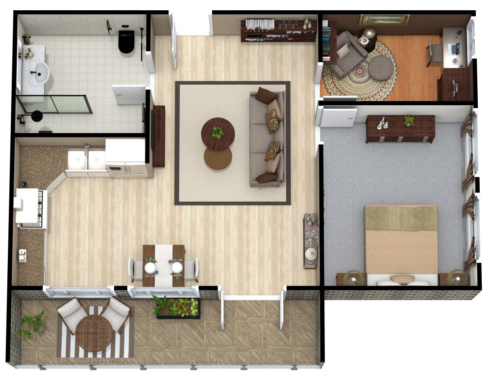 Senior 3D Floor Plans