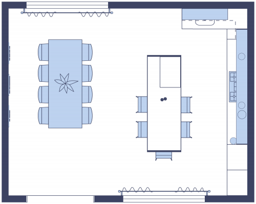 Scandinavian L-Shaped Kitchen